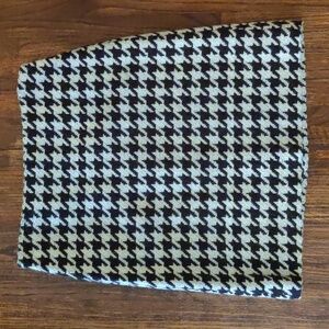 Liz Claiborne Wool Blend Lined Skirt Black And White 10